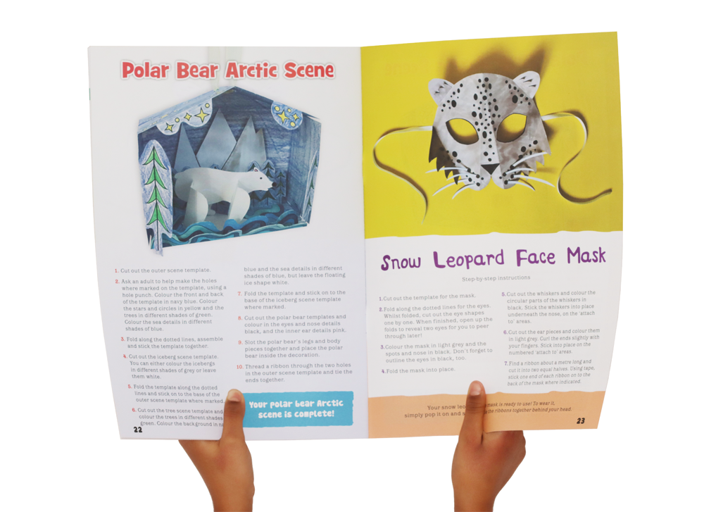 Eco Kids Planet winter crafts book pages